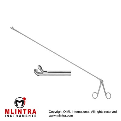 Chevalier-Jackson Cup Shaped Biopsy Forcep Curved Upwards Stainless Steel, 60 cm - 23 1/2" 